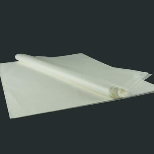 5 feuilles de papier de soie - blanc
