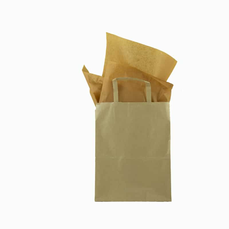 Kraft - 5 feuilles de papier de soie marron - Papiers/Papier de soie  fantaisie - La Paqueterie