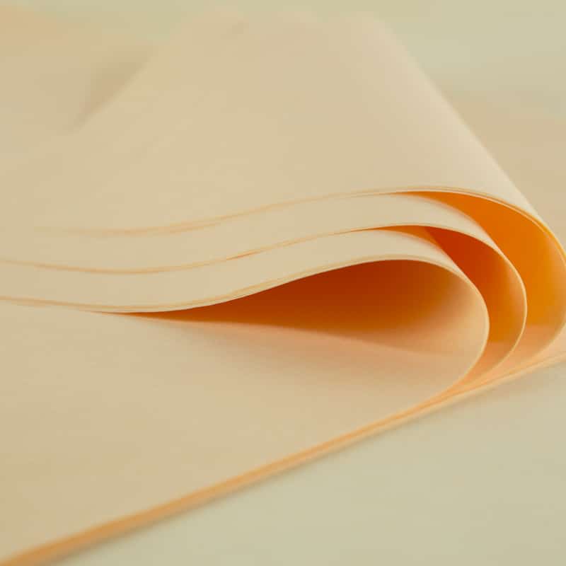 Feuilles de Papier de Soie Pêche - Qualité Standard - Le Papier de Soie