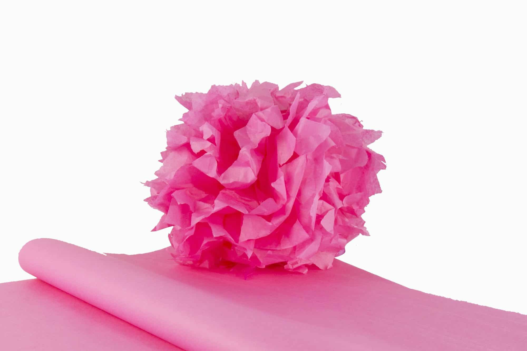 Feuille Papier de Soie - Qualité Premium - Rose Vif